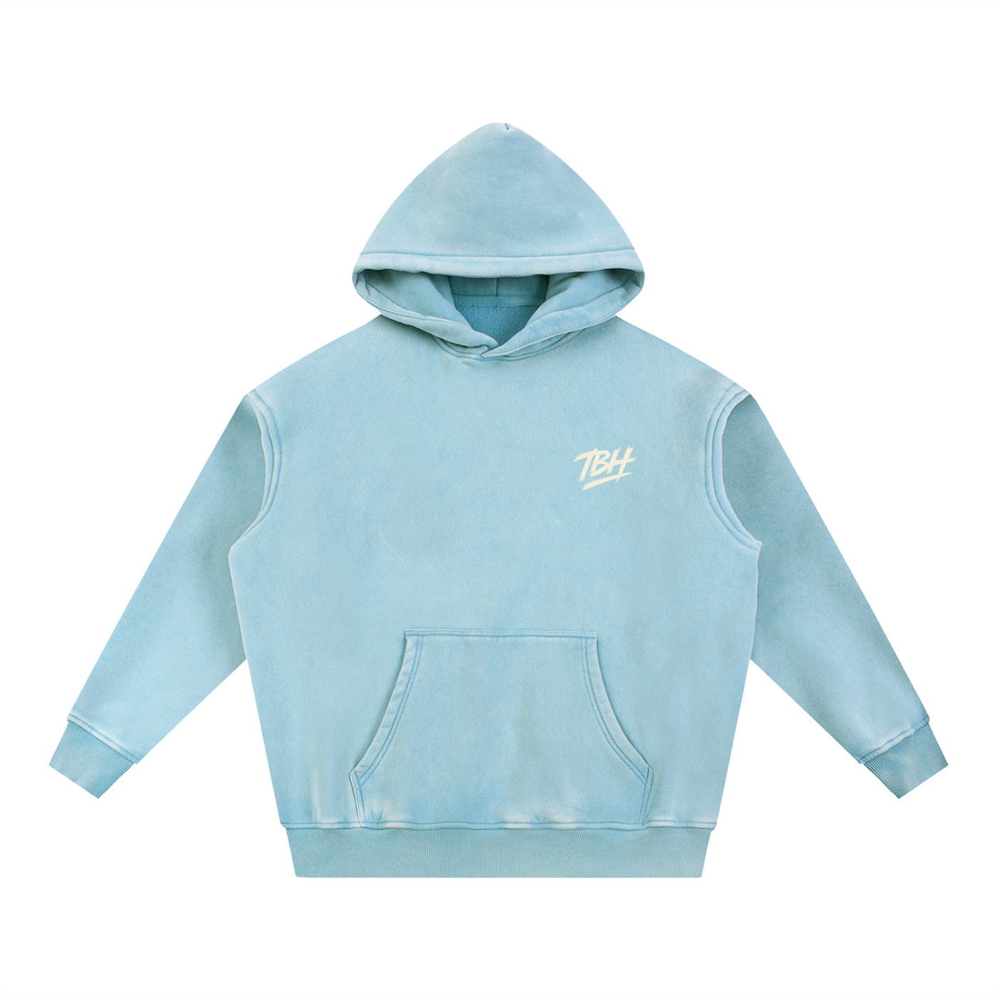 Snow Wash TBH Send It Fleece Oversize Hoodie