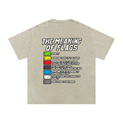 The Meaning of Flags Tee - Snow Washed