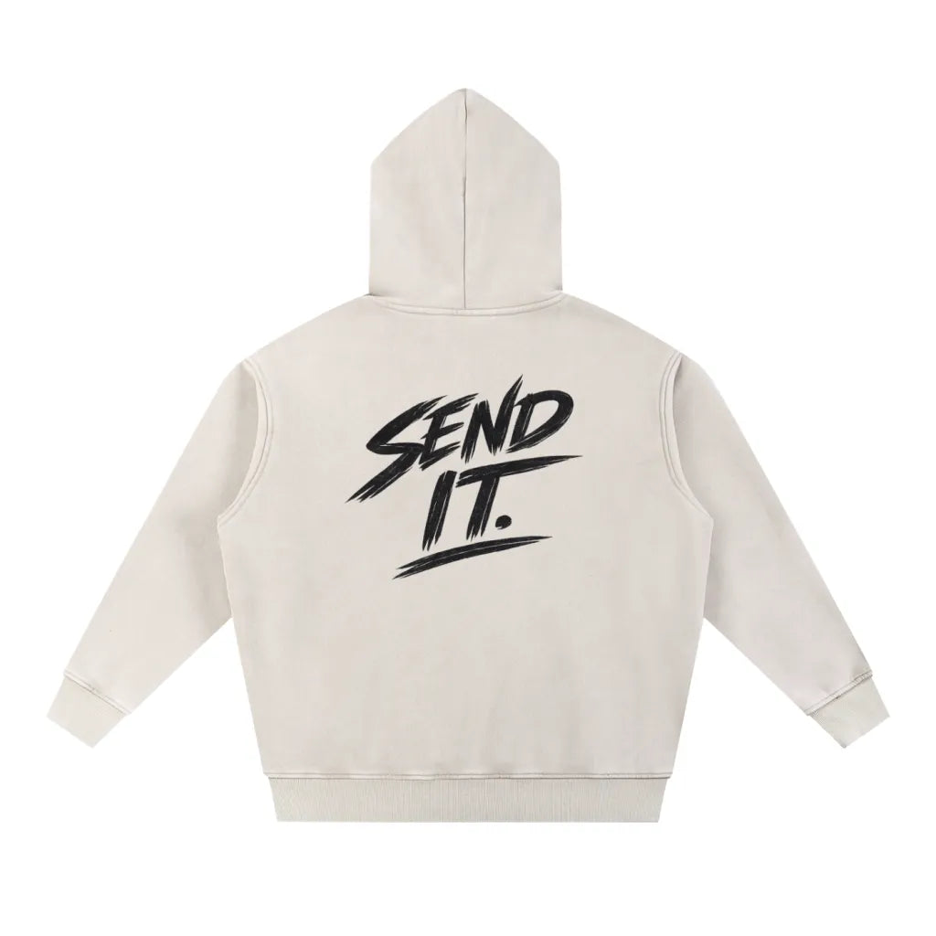 TBH Apricot Washed Premium Loose Hoodie