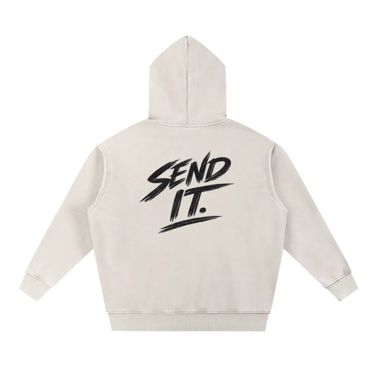 TBH Apricot Washed Premium Loose Hoodie