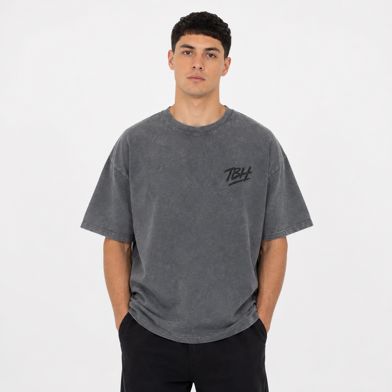 TBH Snow Washed Oversized Cotton T-Shirt Unisex