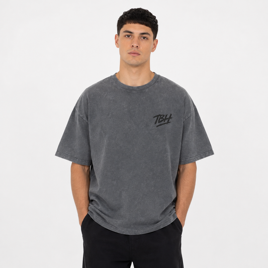 TBH Snow Washed Oversized Cotton T-Shirt Unisex