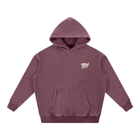 Snow Wash TBH Send It Fleece Oversize Hoodie