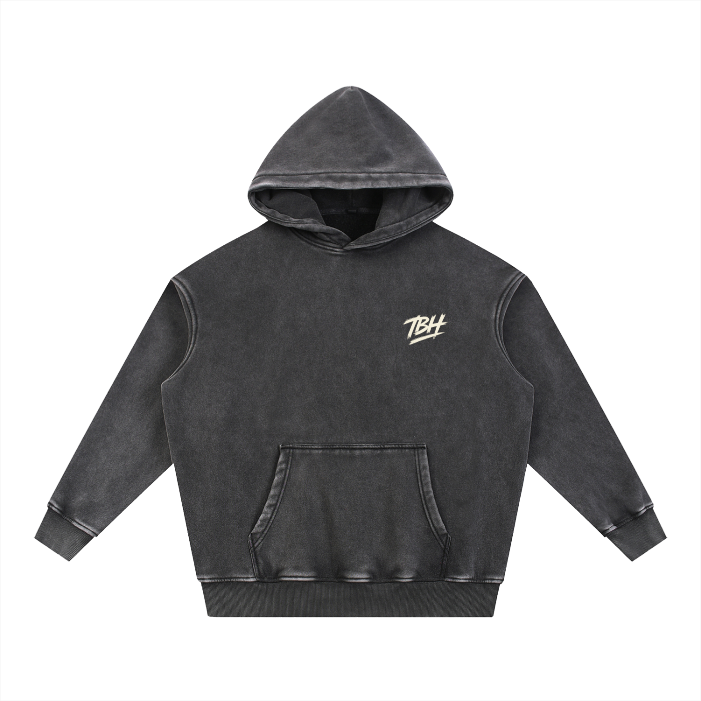 Snow Wash TBH Send It Fleece Oversize Hoodie