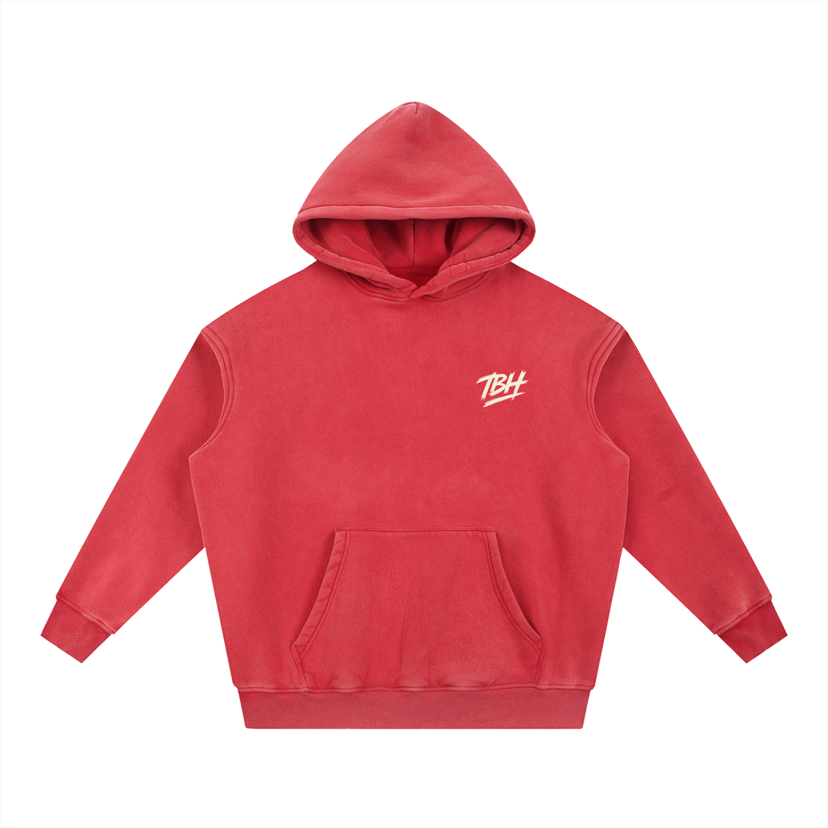 Snow Wash TBH Send It Fleece Oversize Hoodie